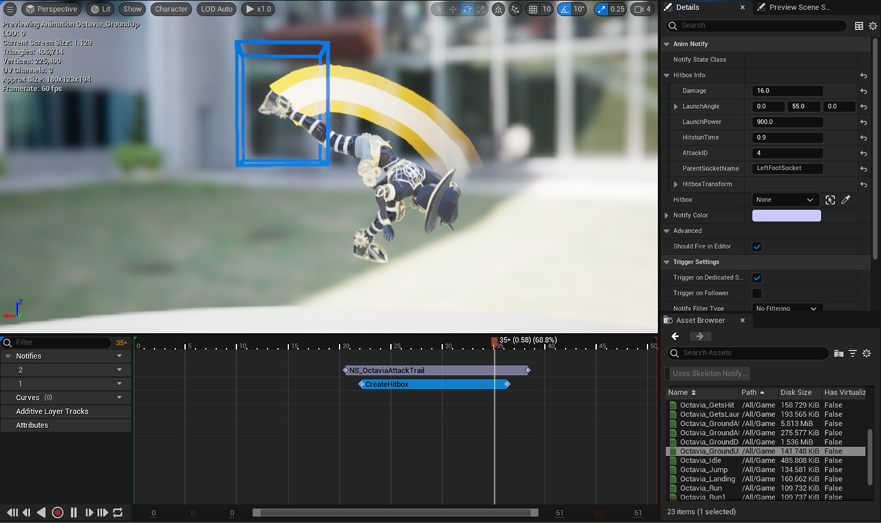 Steam Punch Combat Animation Editor
